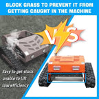 MachPro 300 lbs 9 HP Orange Remote Control Lawn, Mower Manganese Steel Blade, Adjustable Cutting Height, Speed, All Terrain Cordless Grass Cutter