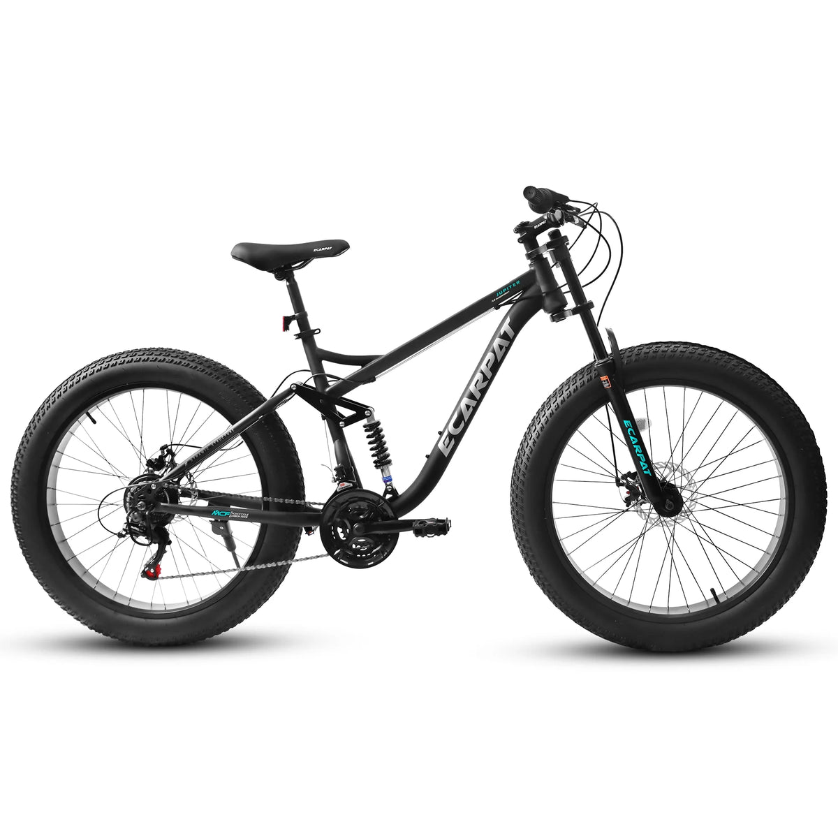 Ambifirner 26" Fat Tire Mountain Bike with Full Suspension - 4" Wide All-Terrain Tires & Shimano 21-Speed Drivetrain - Outdoor Bike for Men/Women 85% Pre-Assembled Durable Design
