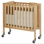 Dream On Me Birch 3-in-1 Folding Portable Mini Crib. Natural
