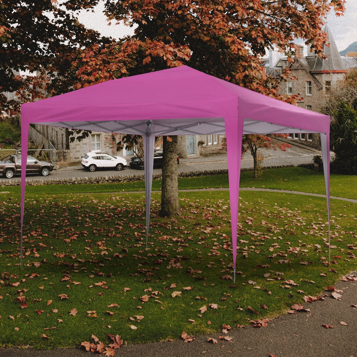 Ainfox  10 x 10 ft Pop up Canopy Tent Gazebo Party, Gazebo, Beach, Camping Red