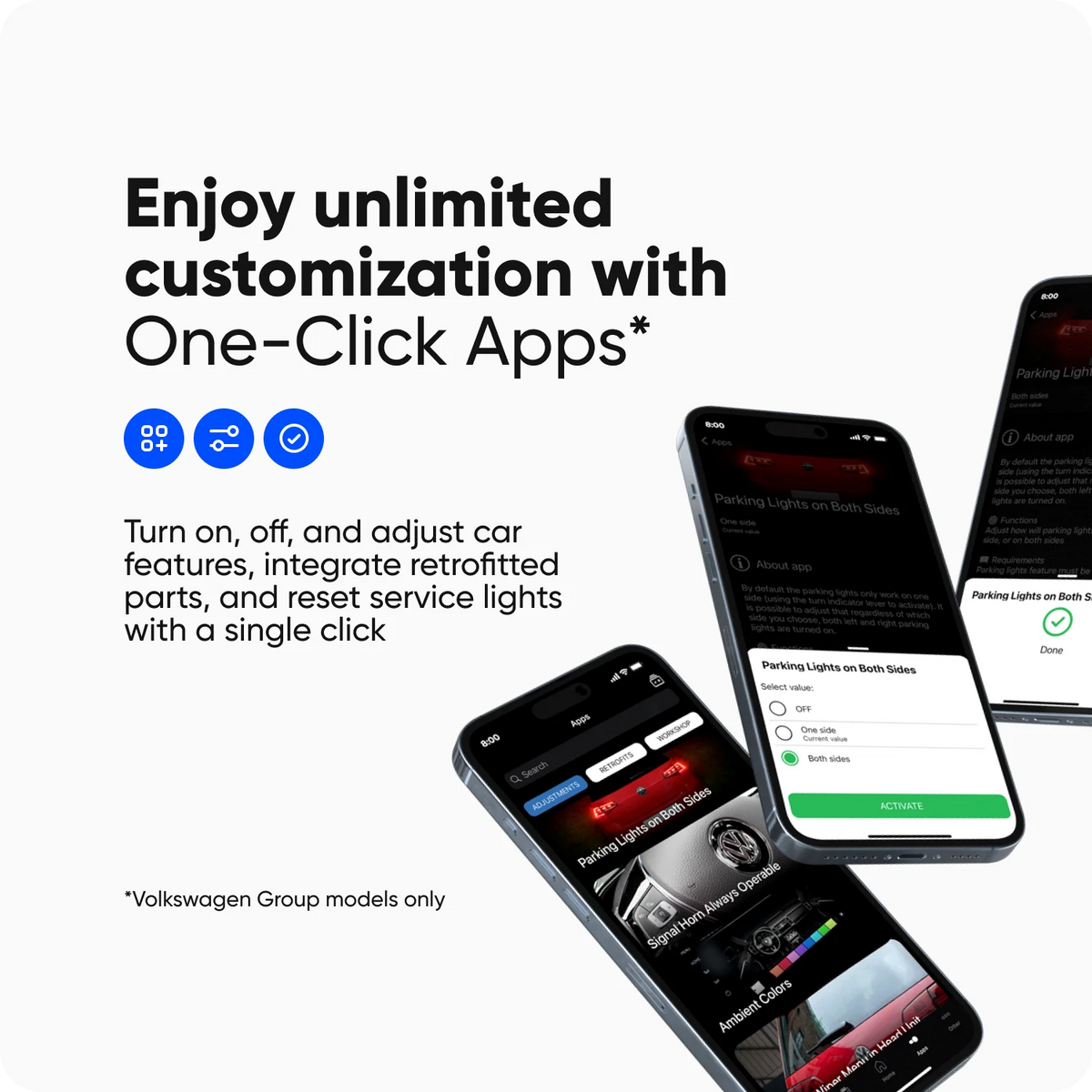 New! OBDeleven 3 Scan Tool, OBD2 Bluetooth Car Code Reader, Auto Diagnostic Scanner for iOS & Android