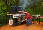 Pit Boss Memphis Ultimate Gas and Charcoal Combo Grill with Electric Smoker