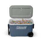 Coleman 316 Series 62QT Hard Chest Wheeled Cooler, Lakeside Blue
