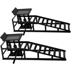 Riedhoff Hydraulic Car Ramps 2 Pack, 11000 LBS Max, Lift Height 9.48" to 16.21", Heavy Duty, Black
