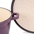 BergHOFF Neo 4Pc Cast Iron Set: 3qt. Covered Dutch Oven & 7qt. Covered Stockpot, Blue
