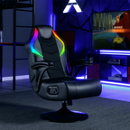 X Rocker Nemesis RGB Pedestal Gaming Chair, Black Mesh, 31.89" 26.97" 40.94"