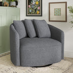 Beautiful Drew Accent Chair by Drew Barrymore, Cream Boucle