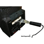 22 in. Kamado S-Series Ceramic Charcoal Grill in Black with Cover, Cart, Side Shelves, Two Cooking Grates and Ash Drawer