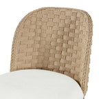 My Texas House Saylor Farmhouse Dining Chair Set, Natural Wood, Set of 2