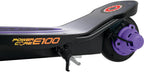 Razor Power Core E100 Aluminum Deck Electric Scooter. Age 8+. 11 Mph. 60-Min Run. Purple