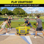 GoSports Pickle 360 Game Set - Pickleball Meets Roundnet - Outdoor Lawn, Beach Paddle Ball Game