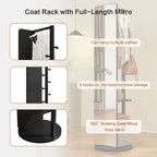 Full-Length Mirror on Rubber Wood Frame 65.7 x 17.7 Inches Ideal for Dressing Rooms and Living Spaces for Versatile Use