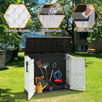 Bifanuo Outdoor Resin Storage Shed 34 Cu.ft Garden Storage Extra Large Capacity Weather Resistant Storage Box, Lockable Resin Waterproof Shed for Bike, Lawnmowe, Garden Tools