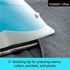 Oliso Pro Plus Ceramic-Coated Steam Iron, Blue