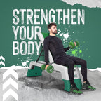 Yes4All Multifunctional Fitness Aerobic Step Platform and Aerobic Deck, Green and White