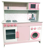 Spark. Create. Imagine. Deluxe Wooden Play Kitchen - Pink