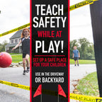 Franklin Sports Retractable Driveway Barrier �C Visual Safety Barrier