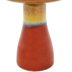 Sunnydaze Freestanding Ceramic Outdoor Bird Bath, Glazed, UV-Resistant Galaxy Blue Finish