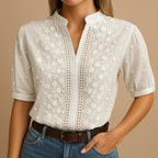 	Side angle showing the lightly tailored shape